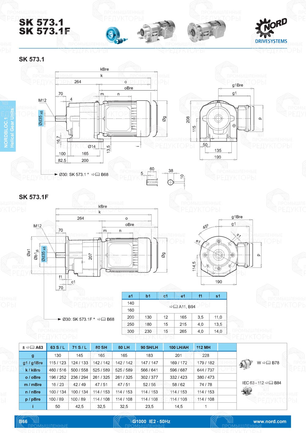 Мотор-редуктор Nord SK 573.1 Nord SK 573.1